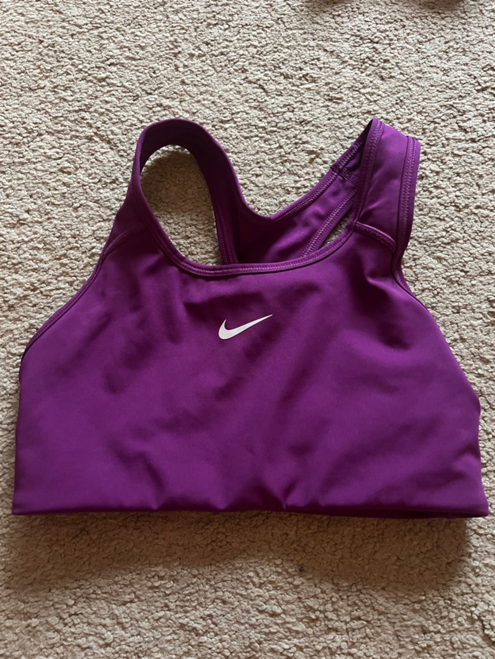 Nike Women's Deep Purple Racerback Swim Bikini Top